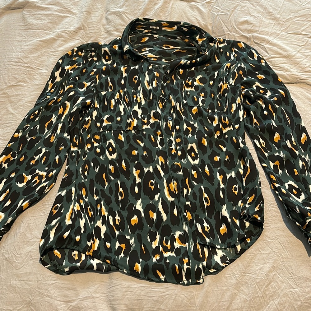 Express small button up shirt